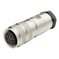 M16 16pins female assembly connector(solder)