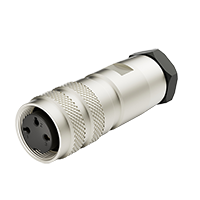 M16 2pins female assembly connector(solder)