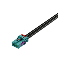 MINI FAKRA FEMALE(T-MF) FOR RG174, RTK031 CONNECTOR (Double) (w/ CPA) 