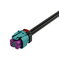 MINI FAKRA FEMALE(T-MF) FOR RG174 , RTK031 CONNECTOR (Quad), Waterproof 
