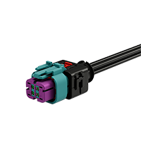 MINI FAKRA FEMALE(T-MF) FOR RG174, RTK031 CONNECTOR (Quad) +Backshells, Waterproof