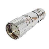 M23 7Pins Female Straight Assembly Connector