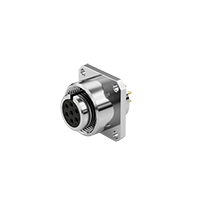 EN07 6+PE Female Flange Panel Connector