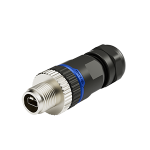M12 SPE 2Pins Male 180° Assembly Connector