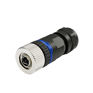 M12 SPE 2Pins Female 180° Assembly Connector