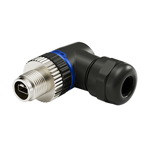 M12 SPE 2Pins Male 90° Assembly Connector