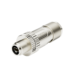 M12 SPE 2Pins Male 180° Assembly Connector