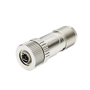 M12 SPE 2Pins Female 180° Assembly Connector