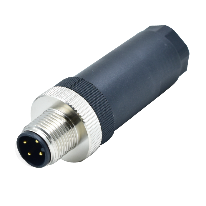 M12 A-Coding 4Pins Male Connector