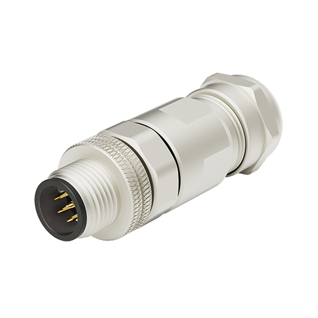 M12 A-Coding 8 Pins Male Assembly Connector