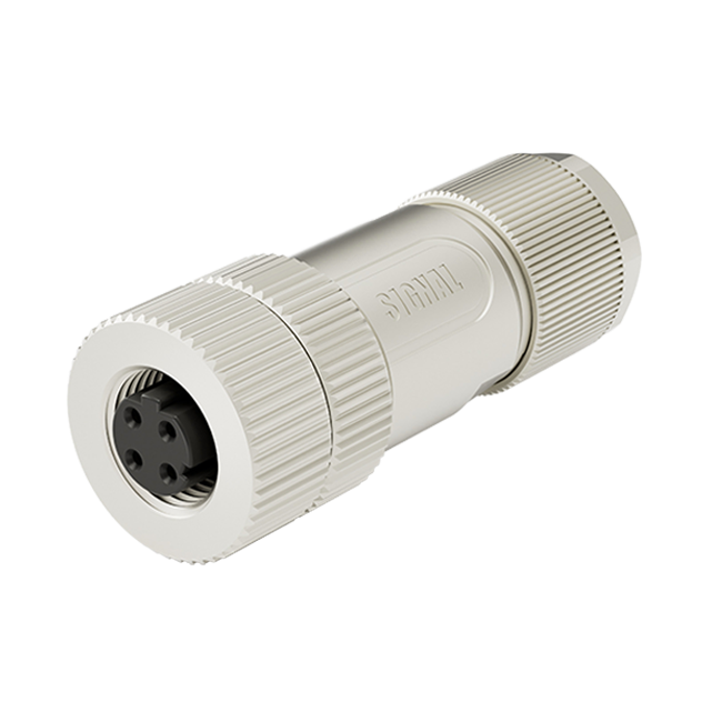 M12 D-Coding 4 Pins Female Assembly Connector