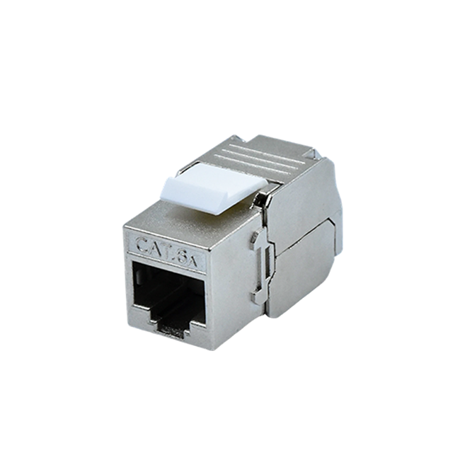 C6A Shielded 10 Gigabit Metal Tool-Free RJ45 Connector