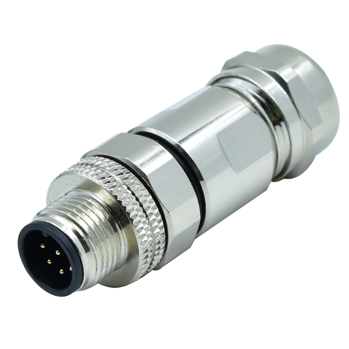 M12 A-Coding 12Pins Male Straight Assembly Connector