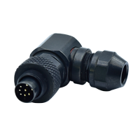 M9 8Pins Male Right Angle Assembly Connector