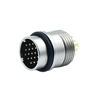 M15 19Pins Male Connector With Solder Wire Forming