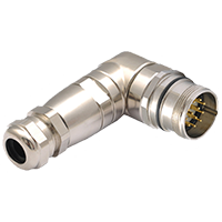M23 19Pins Male Right Angle Assembly Connector