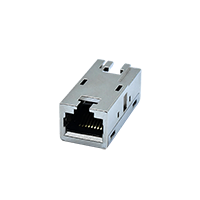 Tool-free zinc alloy gigabit mating 180-degree RJ45 connector