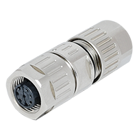 M12 A-Coding 8 Pins Female Assembly Connector