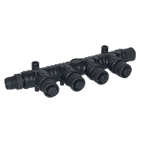 M12 5Pin A-Coding (Micro) T-Connector Plastic Screw