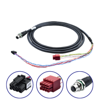 M12 A-Coding 12P/F M16*1.5 Panel TO 8P Housign Cable